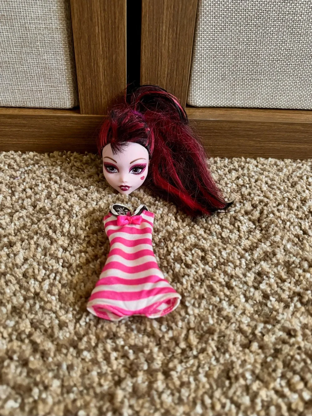 Monster High 2008 Draculaura Doll Head Replacement and Outfit
